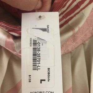 BCBGirls pleated silk mini dress